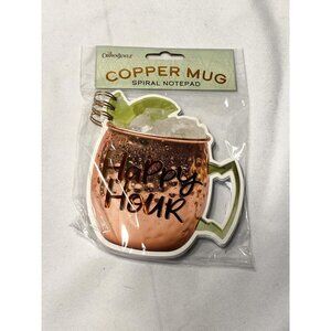 crown jewlz COPPER MUG SPIRAL NOTEPAD  happy hour